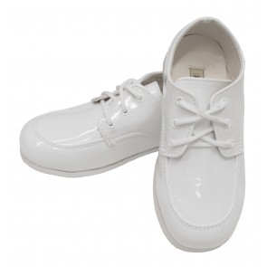Boys White Dress Shoes Square Toe Shoes for Tuxedo or Suit
