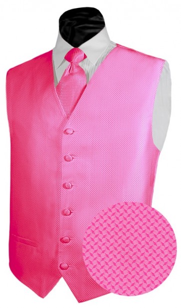 Boys Tuxedo Vest Backless Geo Vest Only Fuchsia SALE