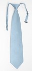Necktie BOYS GEO SKY BLUE SOLID Satin Pre Tied Long Tie