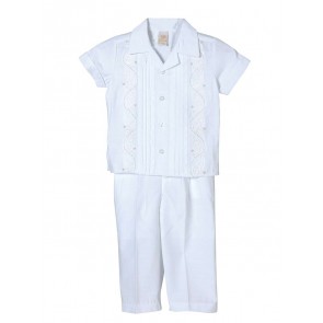 Boys Guayabera Shirt and Pant Set