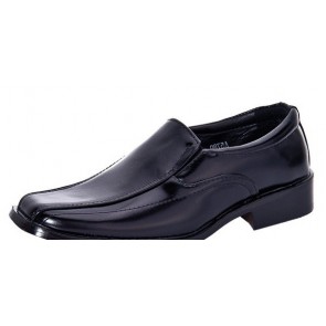 Boys Black Slip On Dress Shoe