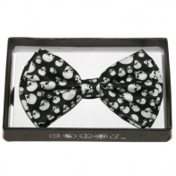Holloween Skull Print Mens Bowtie