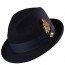 Wool Felt Fedora Jazz Hat Stacy Adams