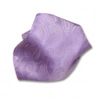Paisley Lavender Pattern Satin Pocket Square 