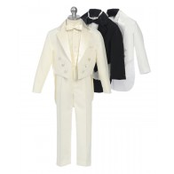 Boys TAILS IVORY Ring Bearer Infant Toddler Children Teen TAILS Tuxedo