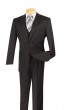 Suit  Men's Classic 3 Piece Tone on Tone Stripe Suit with Vest