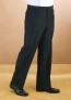 Tuxedo Pants Black Non Pleat Non-Adjustable Tapered Pants-Regular-Short or Extra long Unhemmed