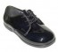 Baby Classic BLACK Patent Leather Lace Up Tuxedo Shoes