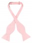 Mens Paisley Satin Self tie Bowtie Rose Pink