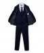 Perry Ellis boys 5 Piece 2 Button Notch Suit Navy Blue