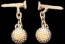 Cufflinks GOLF BALL & TEE Cuff Links Gold