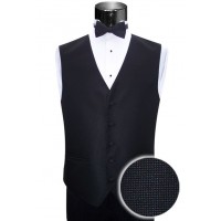 Waffle Pique Silk Tuxedo Vest- Vest Only All Color
