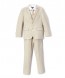 Perry Ellis boys 5 Piece 2 Button Notch Suit Tan