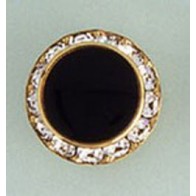 Button Cover FAUX ONYX CRYSTAL EDGE Button Cover 