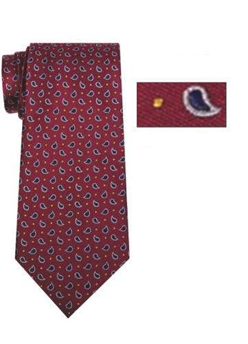 Mens Burgundy, Charcoal and Navy Designed Skinny Necktie with Matching Pocket Square