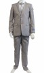 Perry Ellis boys 5 Piece 2 Button Notch Suit Grey