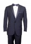 Tuxedo Navy Blue High Fashion Framed Peak Lapel Satin