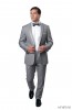 Tuxedo Light Grey High Fashion Framed Peak Lapel Satin-Prom 2019