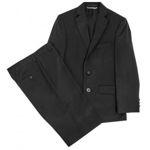 Boys Black Two Button Notch Suit