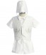 Infant Boys White Baptism Outfit Christening Short Set 5-Piece