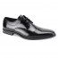 Frazer Men's Black Stripe Cap-toe Dress Shoe