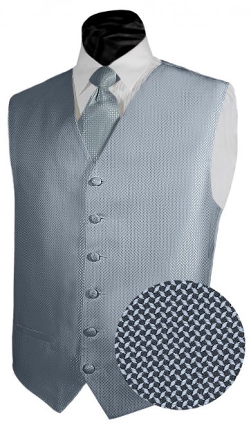Boys Tuxedo Vest Backless Geo Vest Only French Blue SALE