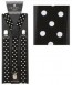 Black and White Polka Dot Suspenders