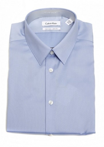 Calvin Klein Slim Fit Mist Blue Dress Shirt all Cotton