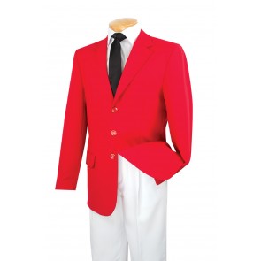 Blazer Single Breasted Three Button Notch Lapel Great for Prom Or Weddings