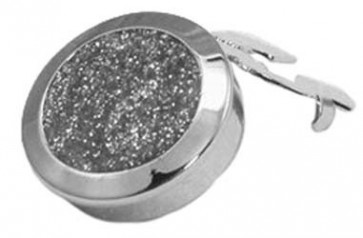Button Cover Diamond Dust Silver Button Cover