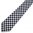 Black & White Checkered Mens Selftie Necktie
