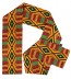 Kente Cloth African Patterned Scarf for Kwanza