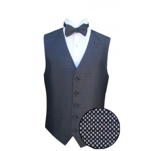 Tuxedo Vest Charcoal Infinity Square Silk Vest Only CLOSEOUT