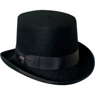 Top Hat Black Topper Hat All Wool Felt