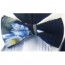 Black Hawaiian Tropical Poly Satin Bowtie