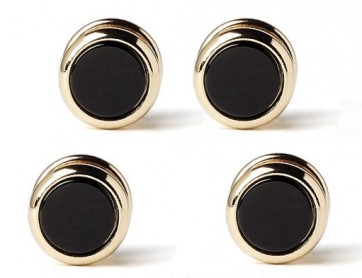 Studs GENUINE ONYX Tuxedo Studs Set Tuxedo Shirt Buttons