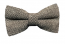 Mens Rustic Tweed Pre-tied Bowtie Beige Brown