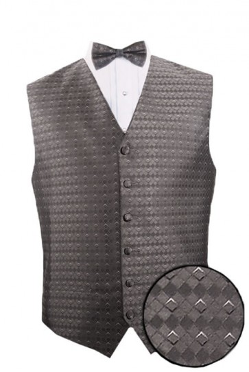Mens Vest  ONLY for Tuxedo or Suit All Colors Eternity Pattern Vest with Tie Optional