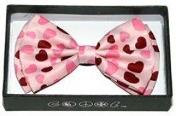 Valentines Day Heart Pattern Bowtie