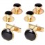 Cufflinks Studs BASIC BLACK Cuff Links Tuxedo Studs Set