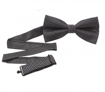 Bowtie TRYLUX CHARCOAL Satin Pre Tied Bow Tie