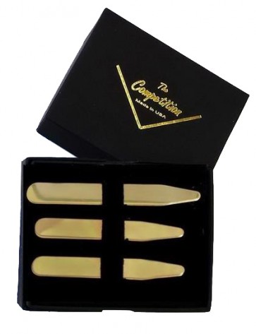 Brass Collar Stays for a Stiff Collar