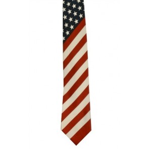American Flag Tie US American Flag Patriotic Necktie