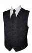 Tuxedo Vest Paisley Vest ONLY with Tie Optional Wedding-Prom