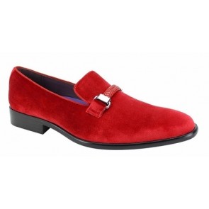 Mens Slip On Suede Loafer shoes with Buckle -Prom shoes-Wedding
