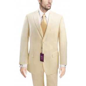 Suit Ivory Mens Two Button Notch Lapel - Wedding and Prom Suit