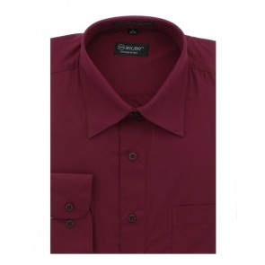 French Convertible Cuff Dress Shirt Mens Open Box Milani Burgundy