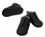 Baby Infant Boys Black Lace Up Matte Tuxedo Shoes