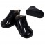 Baby Infant Black Lace Up Shinny Tuxedo Shoes Soft Sole