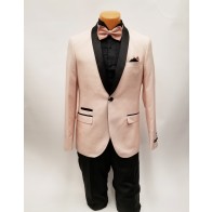 Rose Gold Tuxedo One Button Shawl Lapel Prom and Wedding 